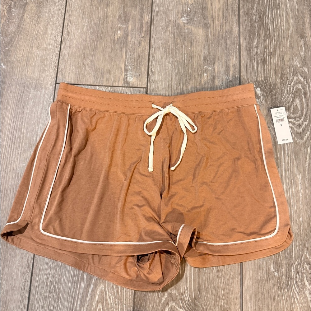 GAP Women's Dusty Pink Pajama  Shorts with white Trim